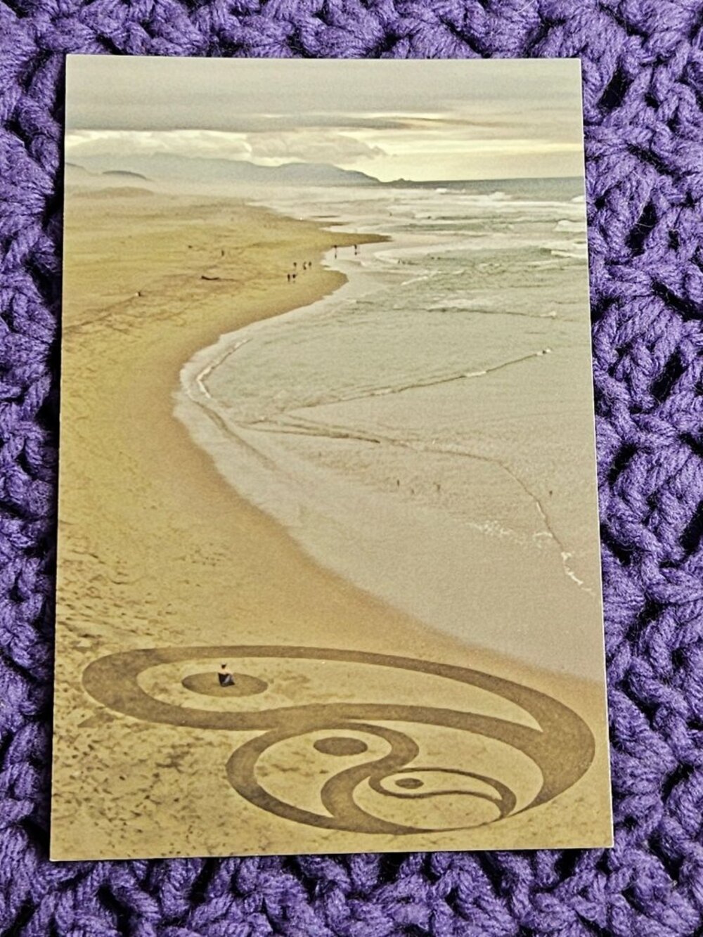 Expansion 2005 Playa Paintings on Ocean Beach San Francisco Postcard